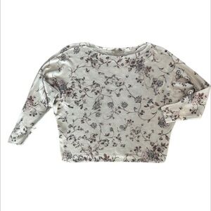 Anna Melani Italy size medium floral knit sweater shirt